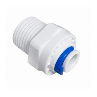 Conector plastic 3/8" filet exterior 1/4" conectare furtun