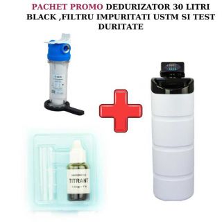 Pachet promo  BLUESOFT BLACKVR1 - 30 litri rasina , test duritate si filtru impuritati