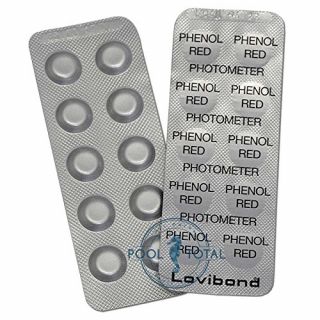 Set 10 pastile PHENOL RED LOVIBOND pentru determinarea nivelului de PH din apa pentru aparat PHOTOMETRU
