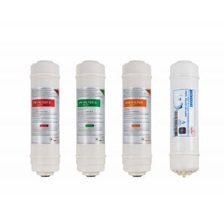 Set de 3 cartuse Krausen si 1 membrana Osmoza Capsulata 75 GPD pentru dozator apa cu OSMOZA INVERSA